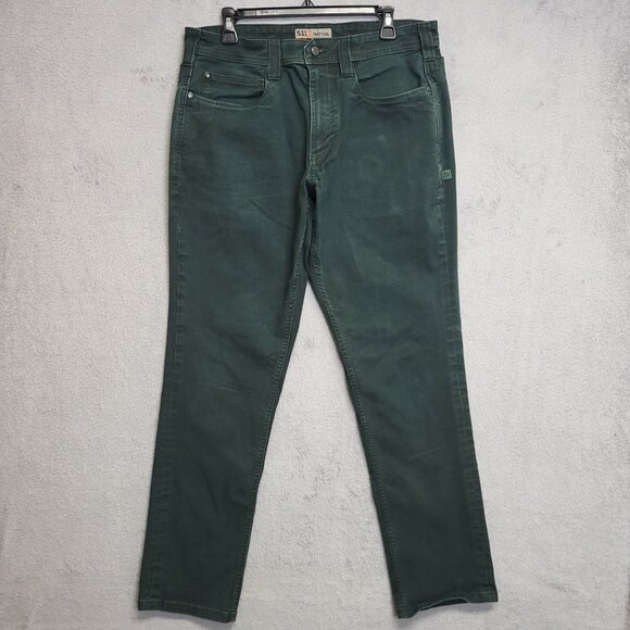 5.11 Tactical Pants 33x32 Green Defender Flex 2.0 Performance Stretch Pockets - Picture 1 of 11